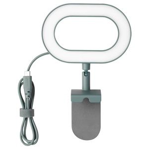 IKEA STÄNKREGN LED ring lamp, dimmable/turquoise
